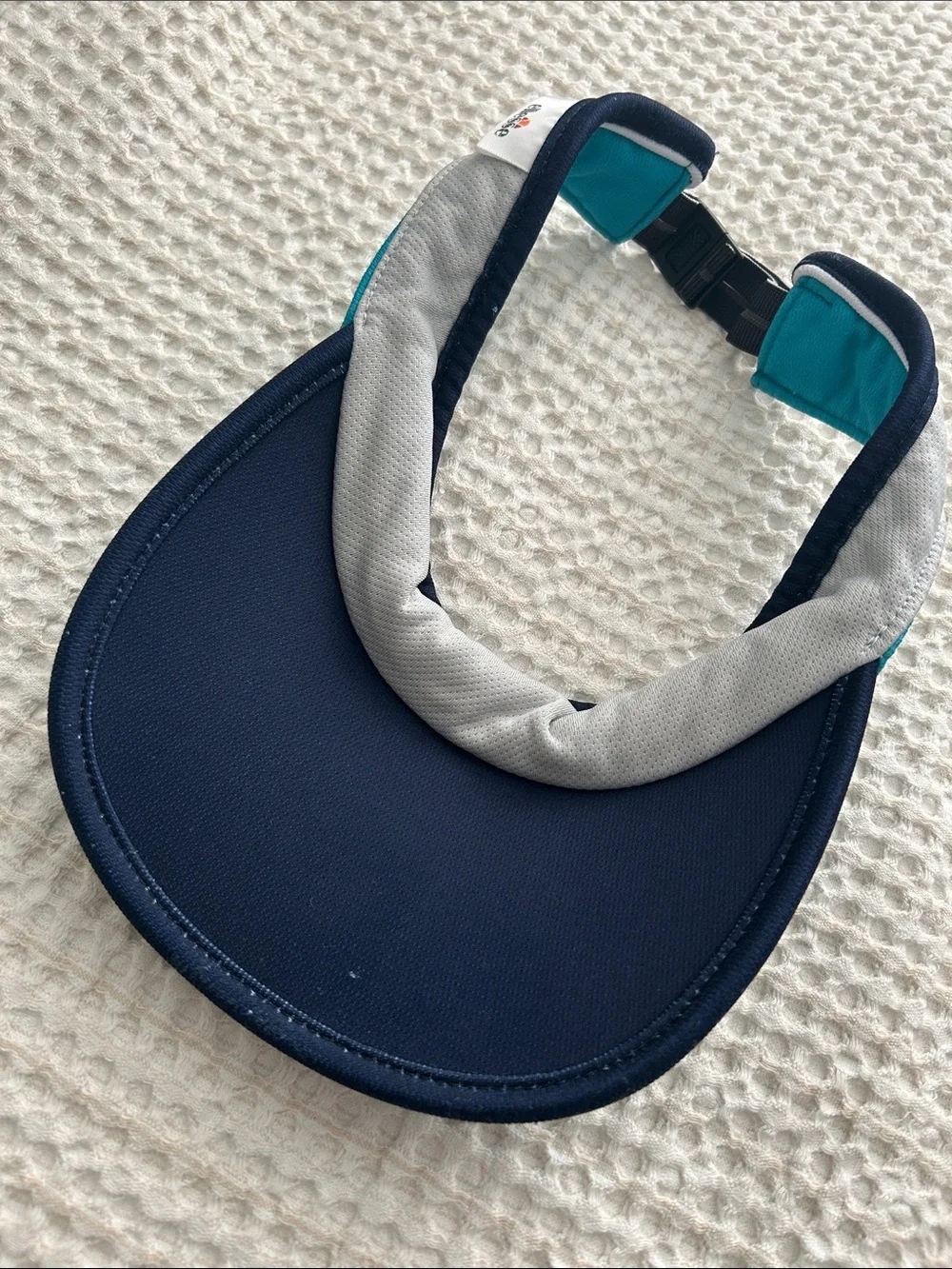 Ellesse Teal Visor with Navy & White Trim